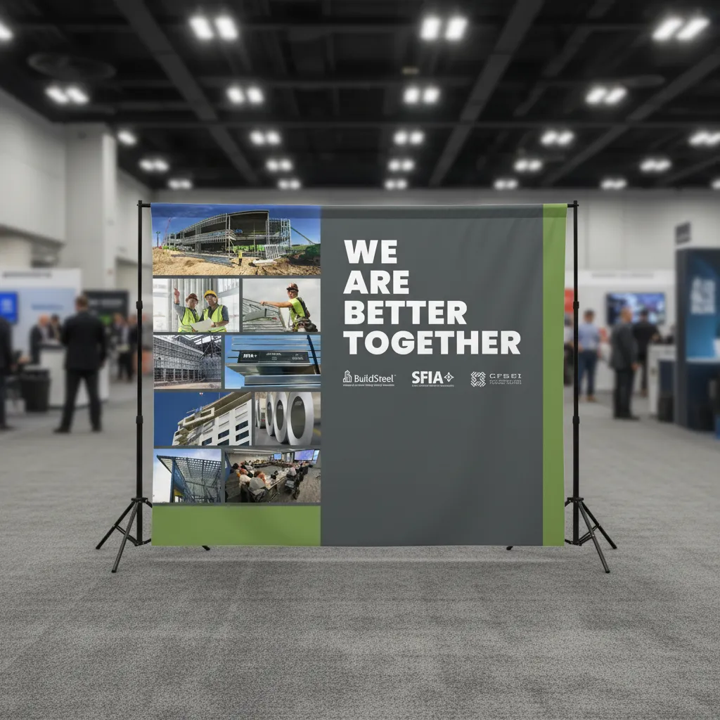 Trade show booth mockup